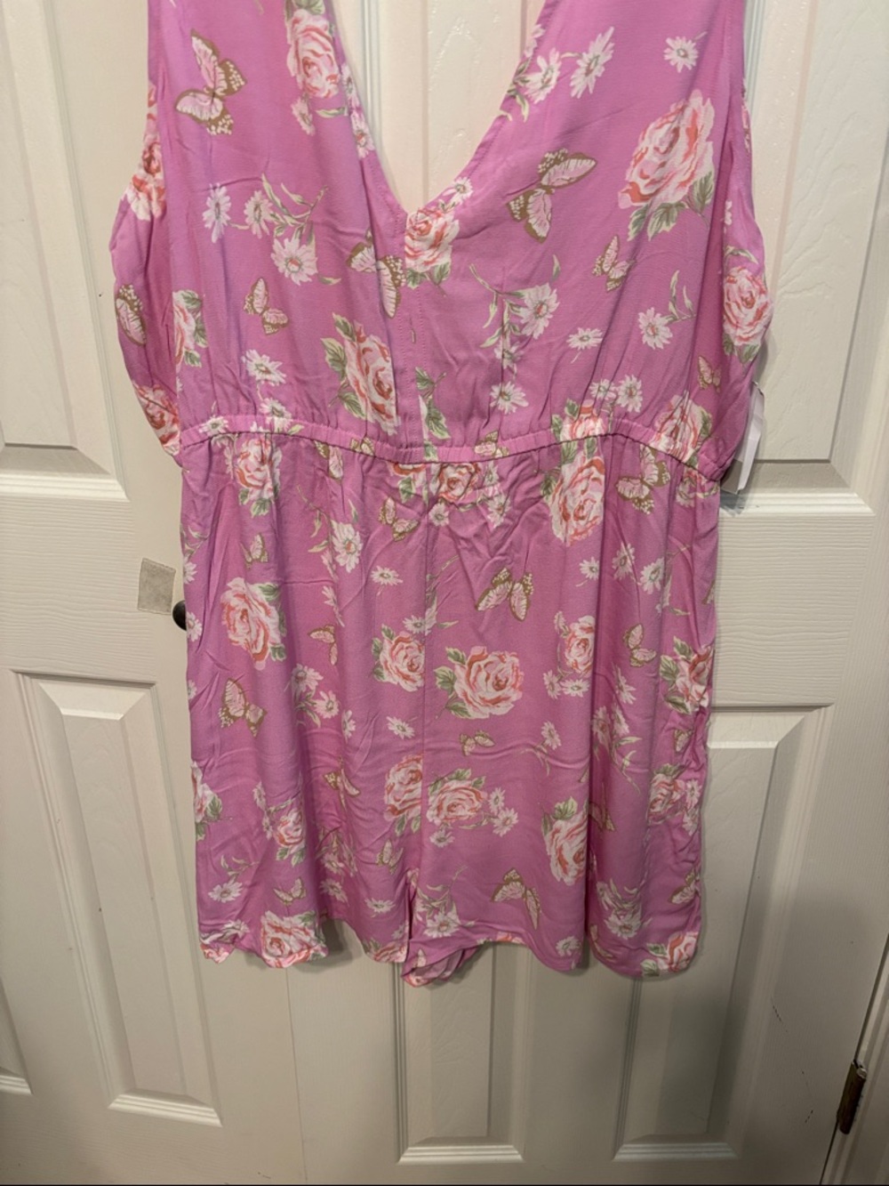 BP Plus Tank Floral Romper - Picture 4 of 8